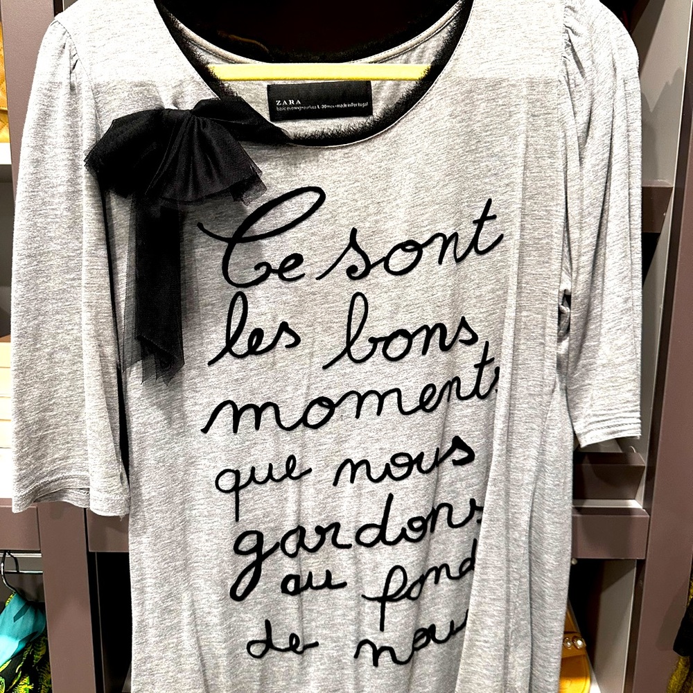 Zara top L size